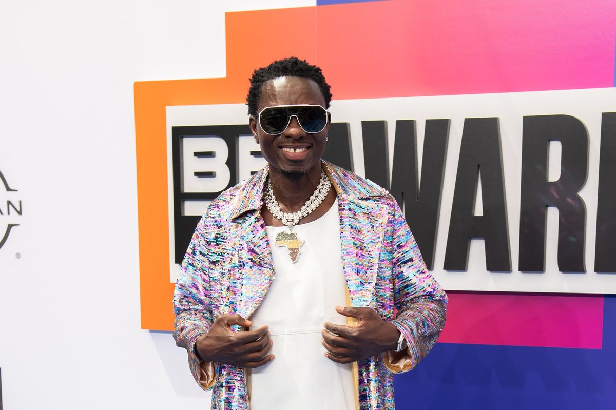 A photo of Michael Blackson at the 2024 BET Awards.