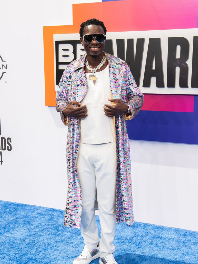 A photo of Michael Blackson at the 2024 BET Awards.