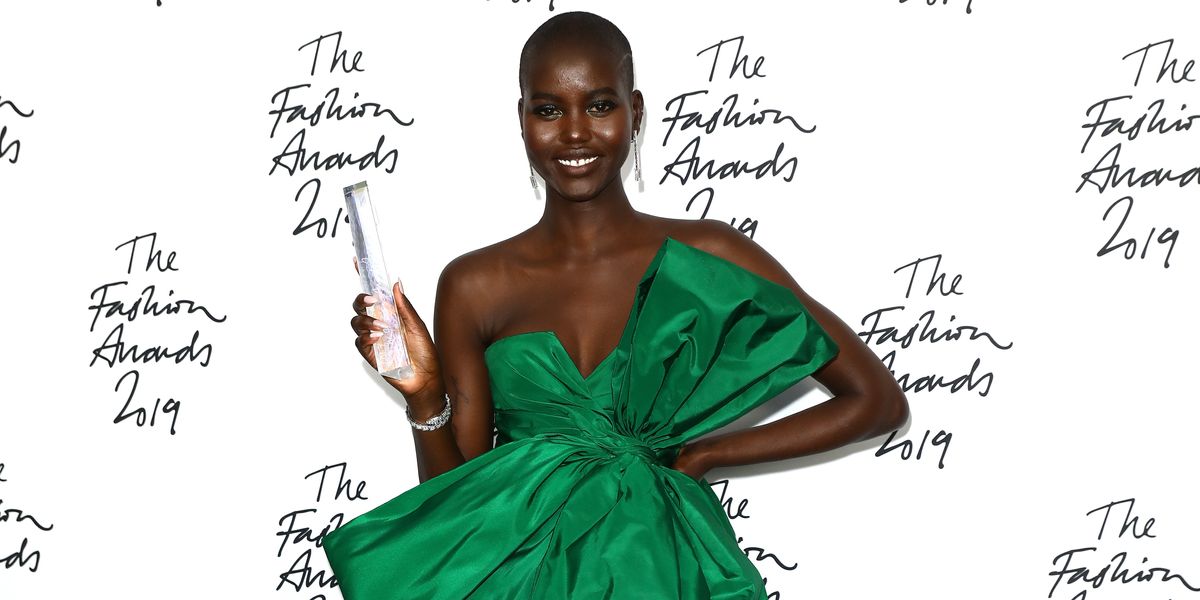 South Sudanese Model Adut Akech Wins Model Of The Year At 2019 British Fashion Awards Okayplayer