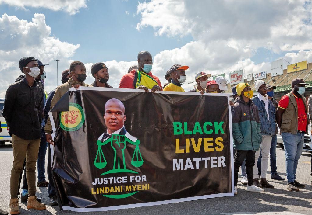 Black Lives Matter protest for Lindani Myeni - Okayfrica