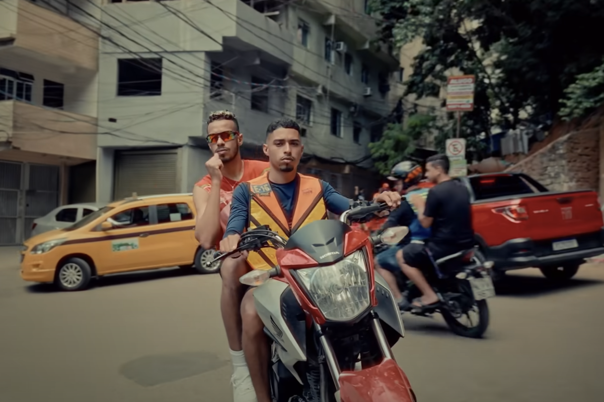 Moroccan rapper Stormy rides a motorbike in his music video for “POPO.”